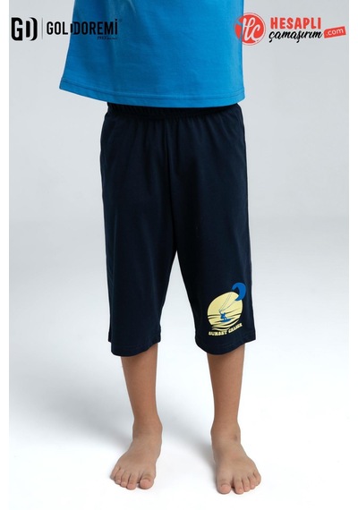 Rolypoly Roly Poly Premium Erkek Çocuk Desenli Rahat Kalıp Kısa Kollu Kapri Pijama Takım Cobalt Rolypoly Roly Poly Premium Erkek Çocuk Desenli Rahat Kalıp Kısa Kollu Kapri Pijama Takım Cobalt