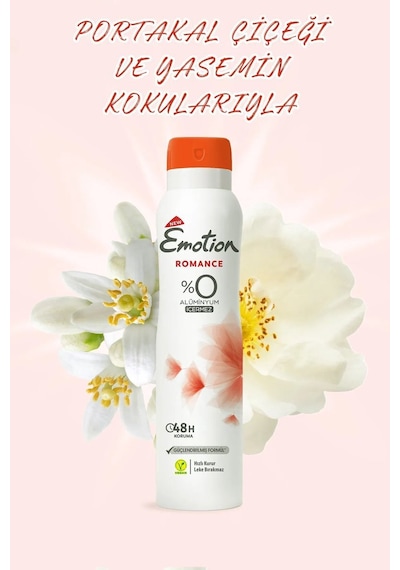 2 Adet Emotion Romance Kadın Vegan Deodorant 150 Ml Hızlı Kurur, Leke Bırakmaz Diğer