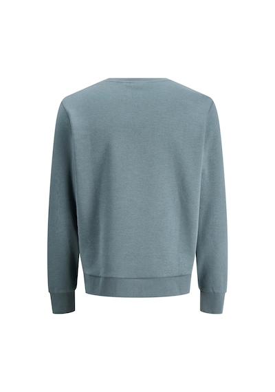 Jack & Jones Erkek Jjpan Bisiklet Yaka Logo Detaylı Sweatshirt 12310759 Havacı