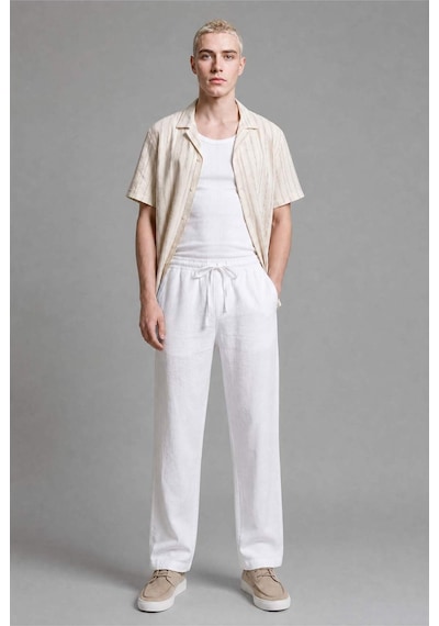 Defacto Premium Wide Leg Pantolon G0855ax26smwt34 Beyaz-wt34
