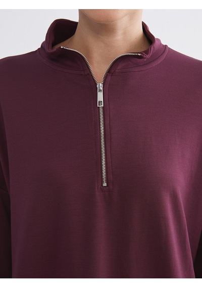 Lcw Comfort Mürdüm Dik Yaka Kadın Sweatshirt