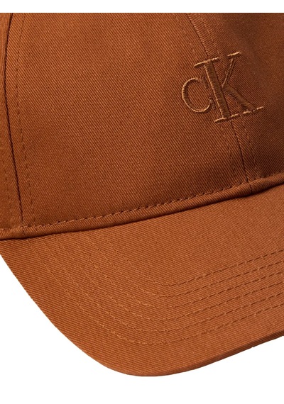 Calvin Klein Monogram Embroıdery Kahverengi Erkek Şapka