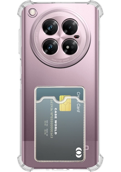 İnfinix Zero 40 Kapak Kamera Korumalı Kartlıklı Darbe Emici Özellikli Şeffaf Silikon Kılıf