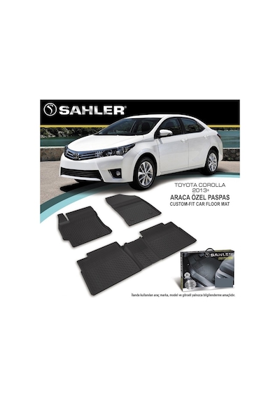 Sahler Toyota Corolla 2014 Havuzlu Paspas 4.5D Tam Uyumlu