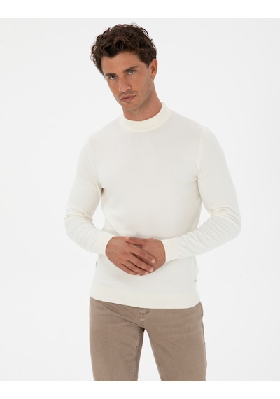 Pierre Cardin Erkek Ekru Kazak /triko 50315728-vr019 Ekru