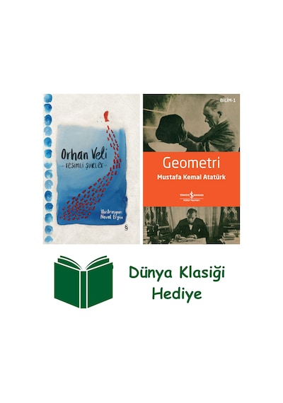 Orhan Veli - Resimli Şiirler Bez Ciltli + Geometri + Dünya Klasiği Hediye