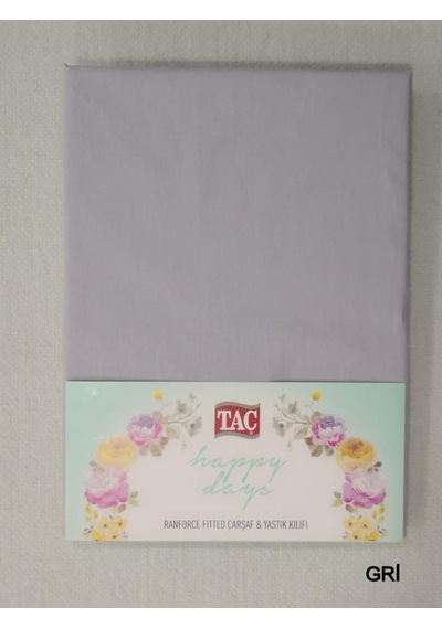 Taç Çarşaf Seti Pamuklu Fitted Lastikli 100x200 Tek Kişilik Renkli
