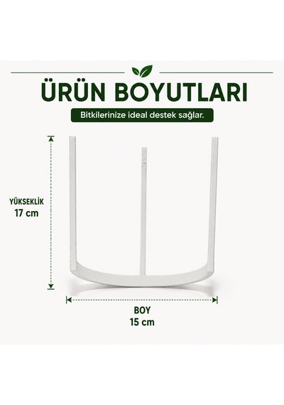 2 Adet Bitki Destek Halkası Bitkileriniz İçin Pratik Destek