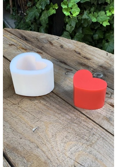 Concept Kalp 2d Mum Kalıbı Silikon .
