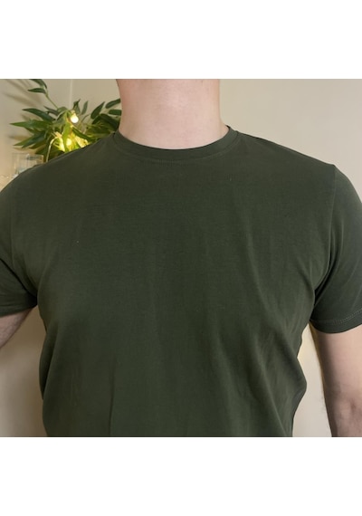 Erkek Slim Fit Dar Kesim Bisiklet Yaka Kısa Kol Pamuklu Tişört