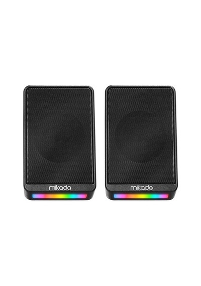 Mikado Md-178 2.0 3w 2 Siyah Rgb Aydınlatmalı Usb + 3.5mm Usb 5v Speaker