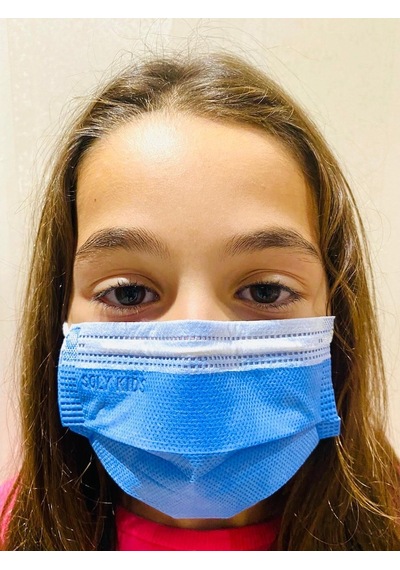 Soly Care Kids 3 Katlı Ultrasonik Telli Çocuk Maskesi 100 Adet