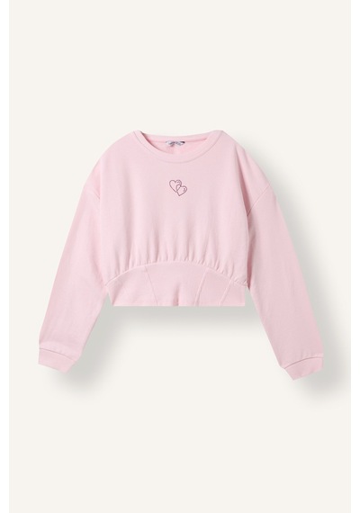 Defacto Fıtted Sweatshirt Kız Çocuk I8476a826aupn440 Pembe-pn440