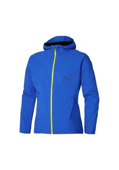 Mizuno Waterproof 20k Hooded Jacket Erkek Yağmurluk Mavi Çok Renkli