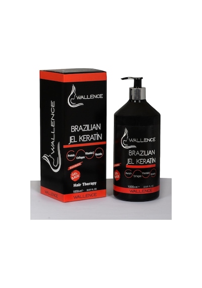 Wallence Dalgalı Saçlar Için Süper Brazılıan Jel Keratin 1 L