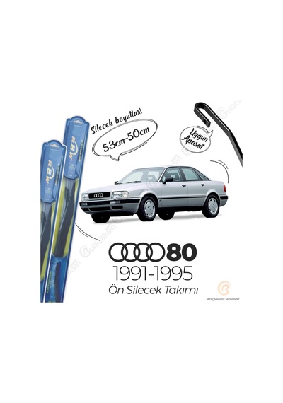 Rbw Hybrid Audi 80 Sedan 1991 - 1995 Ön Silecek Takımı - Hibrit