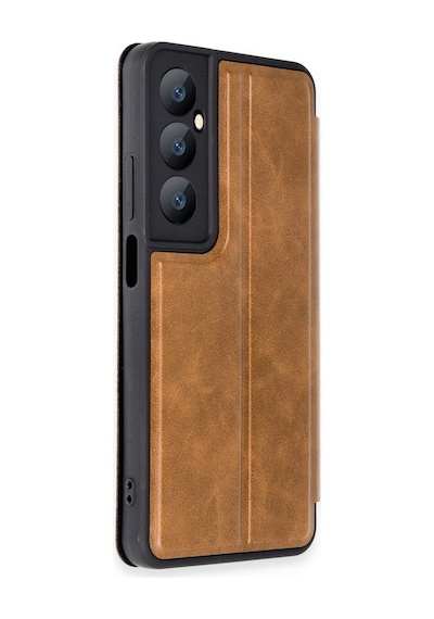 Realme C65 Kılıf Flip Cover - Taba -