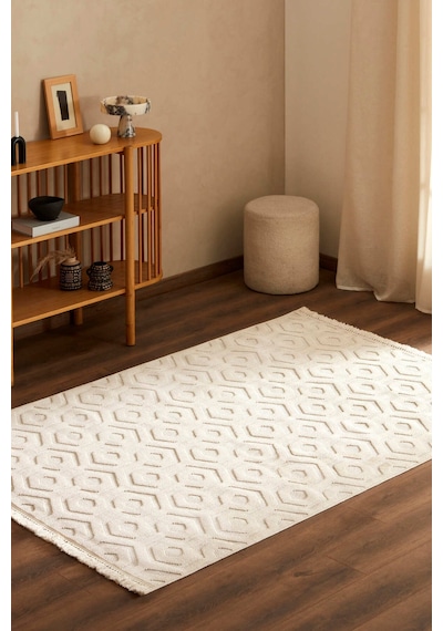 Kaşmir Halı 7/24 Iskandinav Elegance Alva 120X180 CM Salon Mutfak Halısı Yolluk Kilim