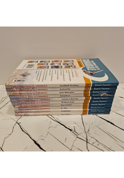 Vatan Kalbinin Attığı Yer Çanakkale -10 Kitap Takım