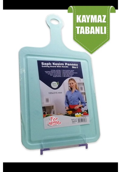Kesme Tahtası Kaydırmaz Plastik Kesme Sunum Tahtası Pratik Kesim Panosu 165x315 Mm Royaleks-fr-105 Çok Renkli