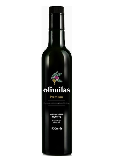 Premium Natürel Sızma Soğuk Sıkım Zeytinyağı 500 ML 0,2 Asit 500 Polifenol Yeni Hasat Milas Yöresi