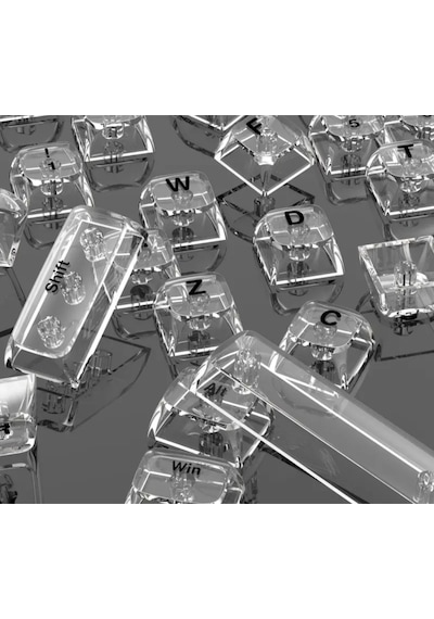 Mekanik Klavye Keycap -118 Tuşlu Şeffaf Tuş Takımı