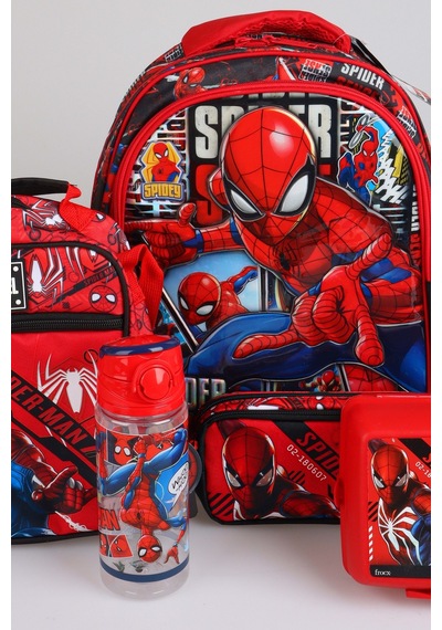 X Dekomus Lisanslı Spiderman Gamevers Collection Okul,kalem Ve Termoslu Beslenme Çantası,beslenme Kabı,matara Seti 165-Koyu Yeşil