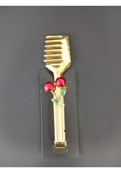 Balsa Gold Renk Kiraz Detaylı Maşa Altın