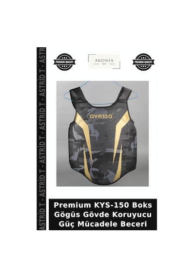 Premium Kys-150 Boks Gögüs Gövde Koruyucu Güç Mücadele Beceri