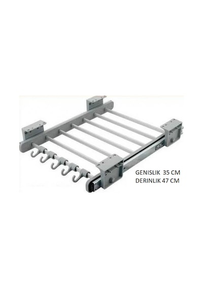 Dolap Içi Raylı Pantolonluk Askılığı 35*47 Cm