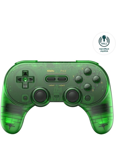8bitdo Pro 2 Bluetooth Controller Kablosuz Hall Effect Oyun Kolu Switch/switch 2,pc,android,Apple Uyumlu,macos,jade Yeşil Edition