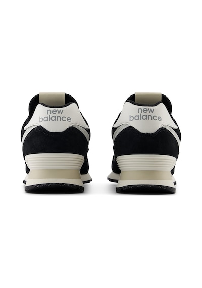 New Balance U574yce Erkek Hakiki Süet File Panelli Encap Yastıklamalı Retro Sneaker Siyah
