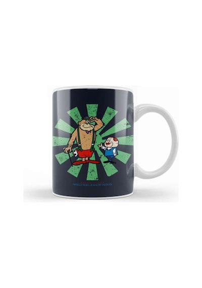 Magilla Gorilla And Mr Peebles Retro Japanese Kupa Bardak Porselen Karışık