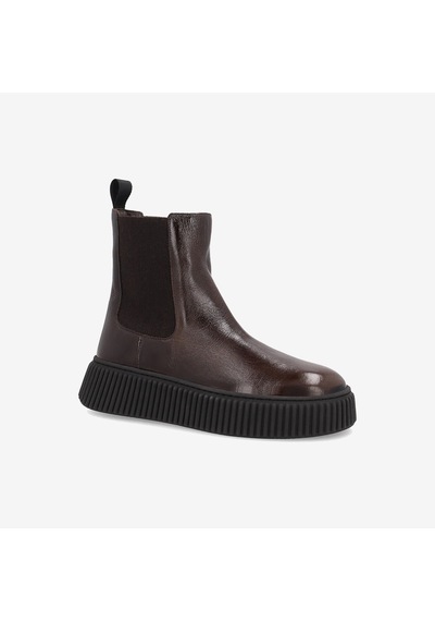 Chocolate Bot Kadın 40s5 Frau Ortıseı Chelsea Boot Wıth Platform Kahverengi