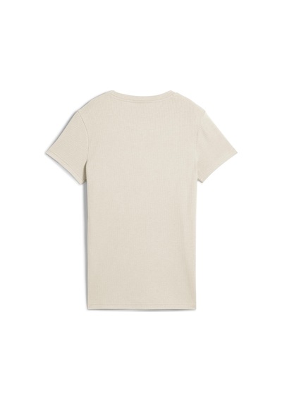 Puma 68502187 Ess Elevated Tee Kadın Spor Tişört Krem