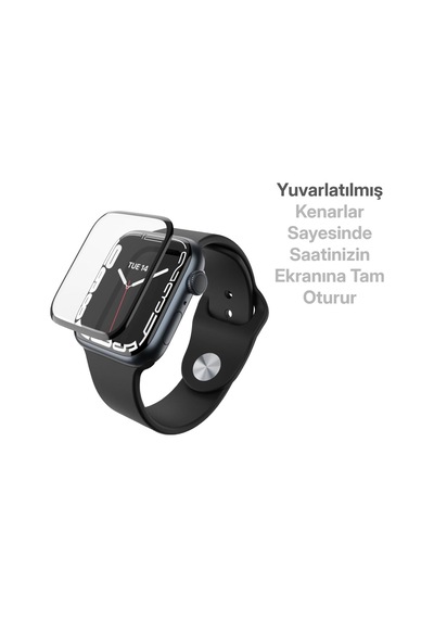 Apple Watch İle Uyumlu Nano-ppf Ekran Koruyucu Tam Kaplayan Tasarım Ve Güçlü Yapışkan 41 Mm Çok Renkli
