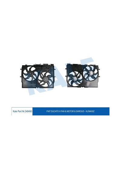 Kale Fan Motoru Davlumbazlı Fıat Ducato 2.3 06- Klr-348490