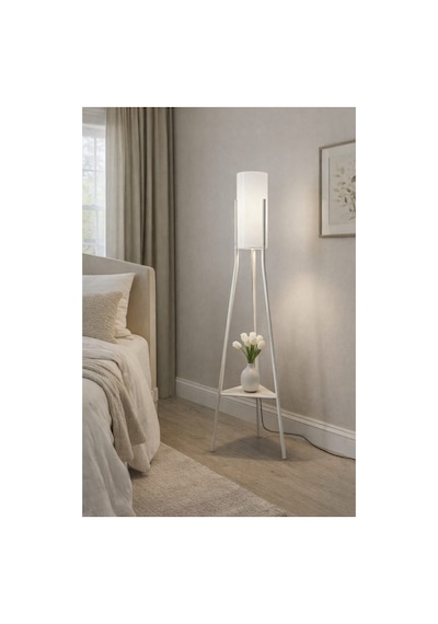 Luz Beyaz Raflı Lambader 4010 Metal
