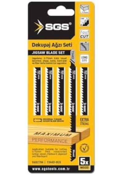 Sgs Sgs2704 Sgs Dekupaj Ağzi Ahşap T344d Beyaz - Gri