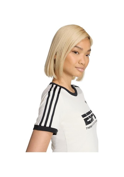 Adidas Kadın Beyaz T-shirt Cotton Tee Kd1379 Beyaz