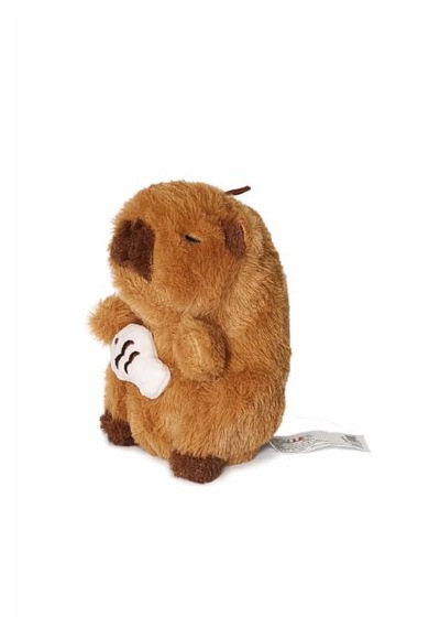 17cm Balıklı Capybara Pelüş Kahverengi