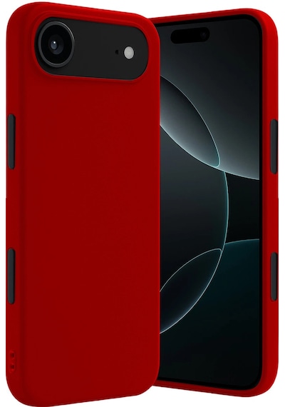 Apple iPhone  Uyumlu,  17 Air First Silikon - Kırmızı