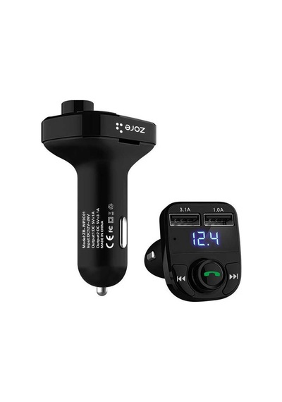 Ardemix Zr-wp3c01 Bluetooth Transmitter Mp3 Araç Şarjı - Siyah Siyah