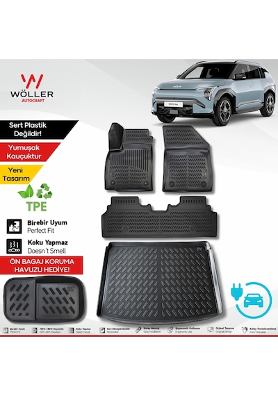 Kia Ev3 Paspas Bagaj Havuzu Set 2024 Sonrası Uyumlu 3d Wöller Ultraflex Set