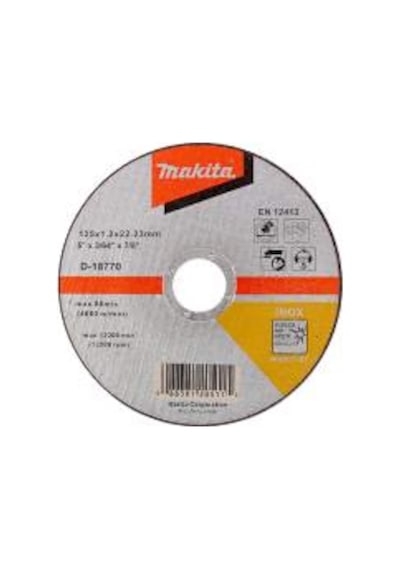 Makita D-18770 Paslanmaz Krom Inox Kesici Disk Makita 125 Mm