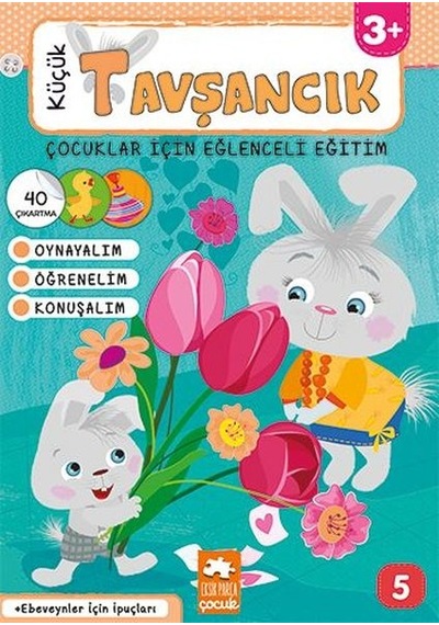 Çocuklar İçin Eğlenceli Eğitim 5 - Küçük Tavşancık 3+- Eksik Parça