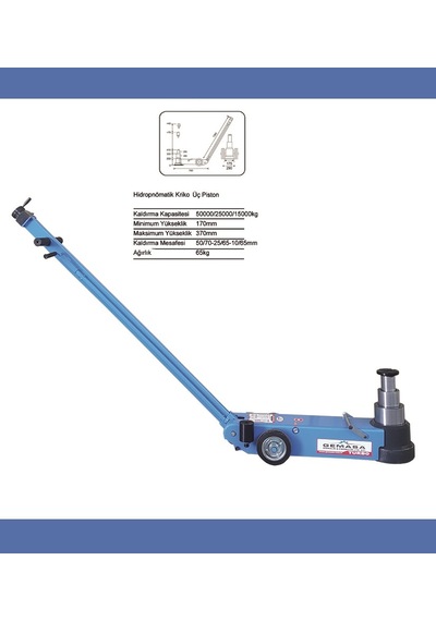Gemasa 50/25/15 Ton Havalı Kriko