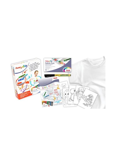 Pentel Arts Fabric Fun Tekstil Kumaş Pasteli Tişört Boyama Seti