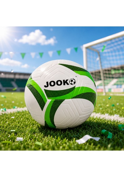 Jooko Şişirilebilir Futbol Topu Dayanıklı Pvc Oyun Topu Yeşil