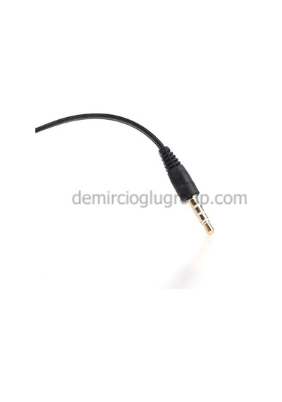 Dark 2X3.5Mm Stereo Dişi - 4Pin 3.5Mm Stereo Erkek